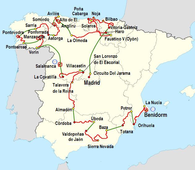 2011 Vuelta a España, Stage 12 to Stage 21
