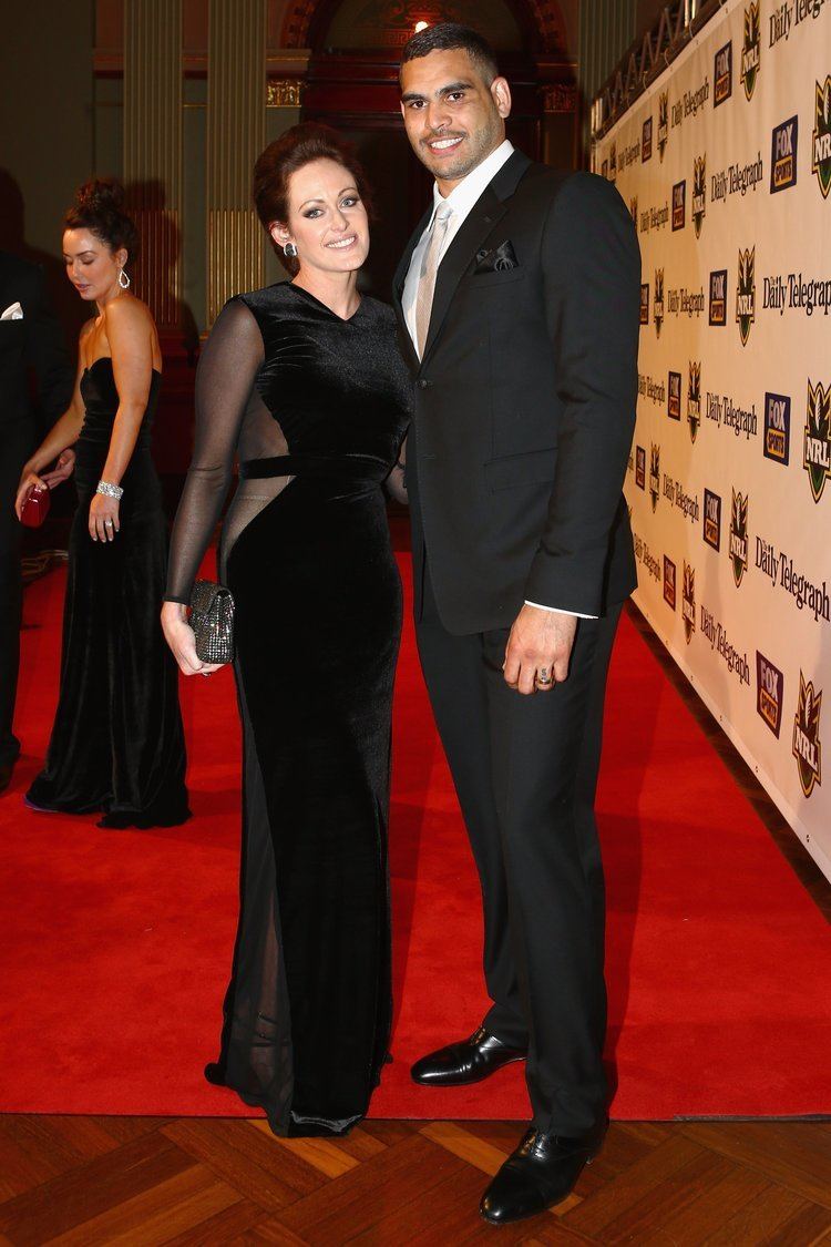2012 Dally M Awards Greg Inglis posed with his wife Sally at the 2012 Dally M Awards