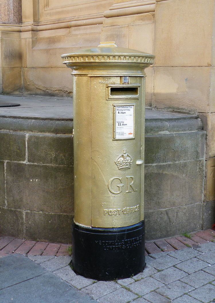 2012 Summer Olympics and Paralympics gold post boxes