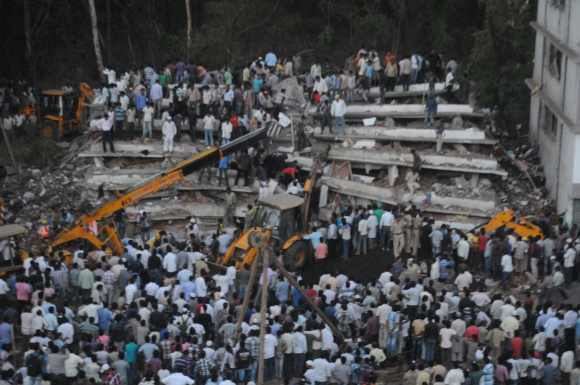 2013 Thane building collapse Thane building collapse toll mounts to 44 Rediffcom News