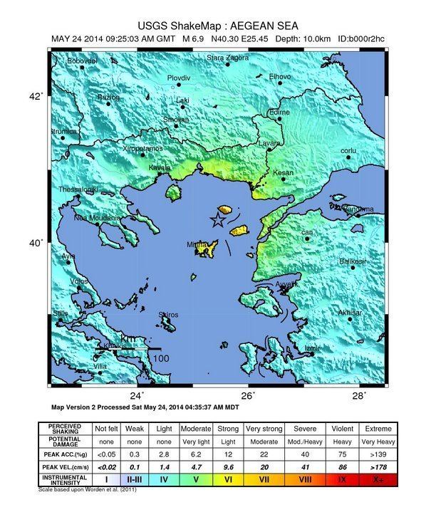 2014 Aegean Sea earthquake httpswatchersnewsuploadsintensity20m6920g