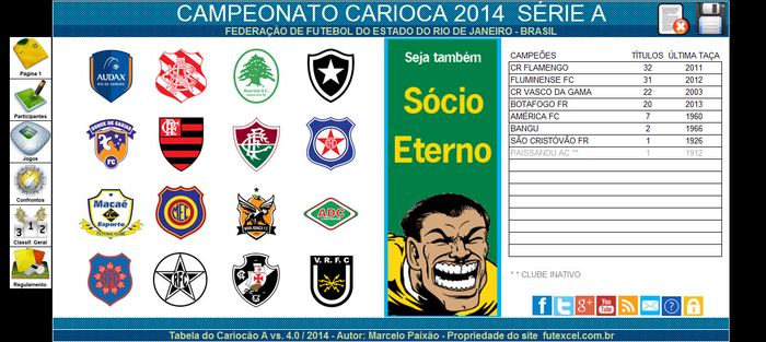 2014 Campeonato Carioca Tabela do Campeonato Carioca Srie A 2014 Download