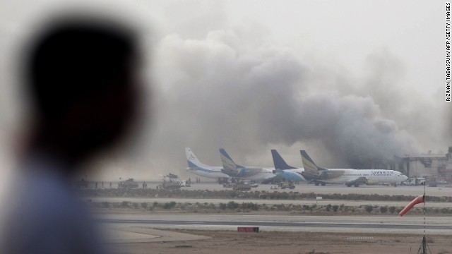 2014 Jinnah International Airport attack Militants attack Karachi airport 21 killed in clashes CNNcom