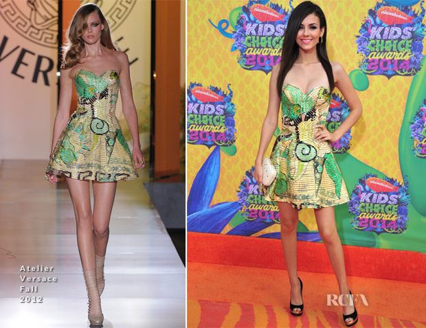 2014 Kids' Choice Awards Victoria Justice In Atelier Versace Nickelodeon Kids39 Choice