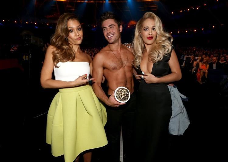 2014 MTV Movie Awards Jessica Alba Zac Efron and Rita Ora at the MTV Movie Awards 2014