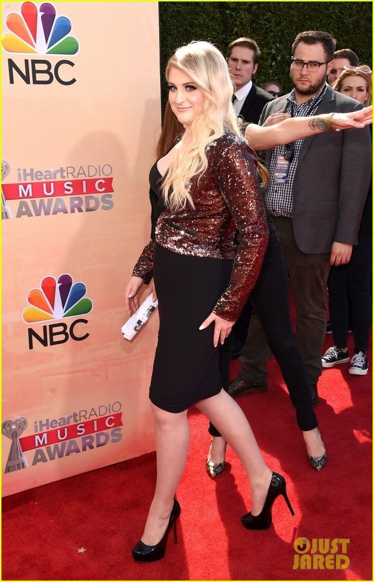 2015 iHeartRadio Music Awards Meghan Trainor Rocks an LBD at the iHeartRadio Music Awards 2015