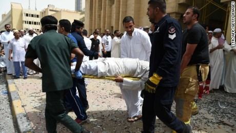 2015 Kuwait mosque bombing Thousands attend funerals of Kuwait mosque attack victims