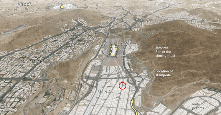 2015 Mina stampede How the Hajj Stampede Unfolded The New York Times