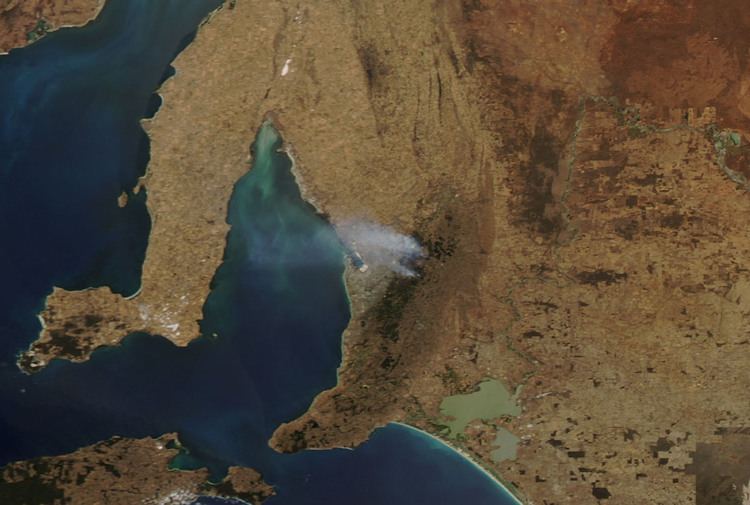 2015 Sampson Flat bushfires Satellite images of the Sampson flat fire Adelaide Hills January