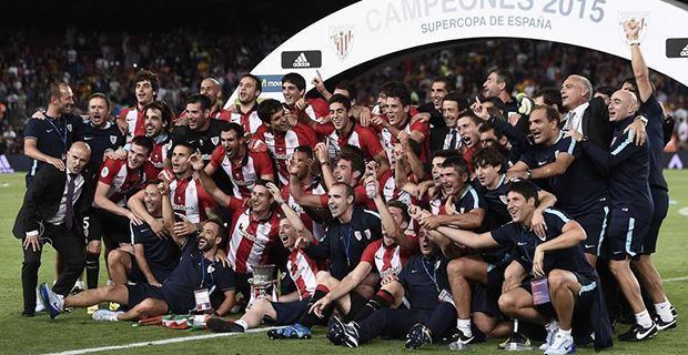2015 Supercopa de España El Athletic de Bilbao gana Supercopa de Espaa 2015 al Barcelona