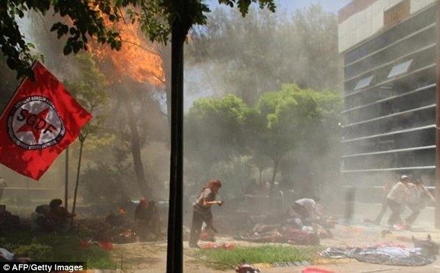 2015 Suruç bombing ISIS suicide bomber in Suruc Turkey blows himself up at cultural