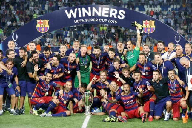 2015 UEFA Super Cup Luis Enrique shares on 2015 UEFA Supercup title 9000 Soccer