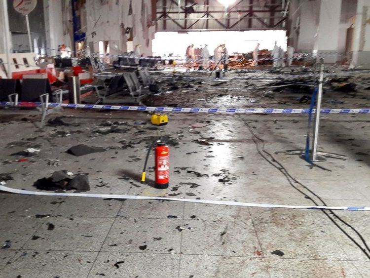 2016 Brussels bombings Haunting Photos From Brussels Airport Reveal Extent of Damage Caused