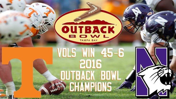 2016 Outback Bowl Tennessee Volunteers Win 2016 Outback Bowl 456 Dominate