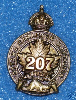 207th (Ottawa-Carleton) Battalion, CEF