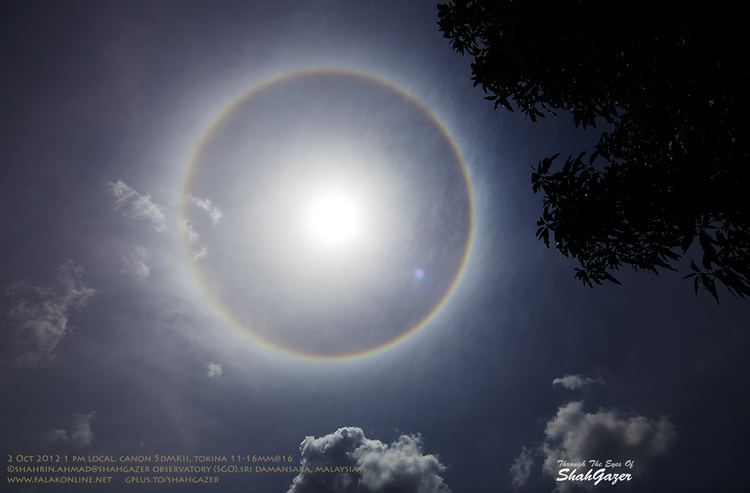 22° halo Astrophoto Spectacular 22Degree Sun Halo Over Kuala Lumpur