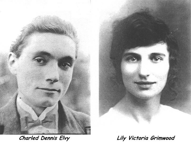 22 June 1897 Charles Dennis Elvy 26 March 1902 9 June 1954 and Lily Victoria