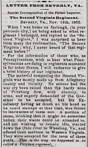 2nd West Virginia Volunteer Infantry Regiment