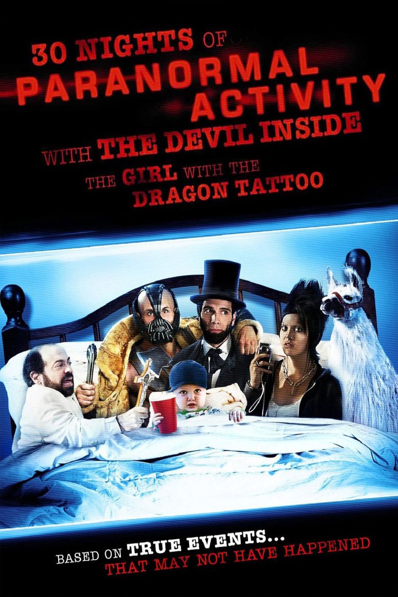 30 Nights of Paranormal Activity with the Devil Inside the Girl with the Dragon Tattoo movie poster