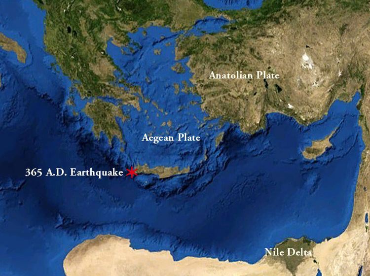 365 Crete earthquake EARTHQUAKE AND TSUNAMI OF 365 AD IN EASTERN MEDITETERRANEAN SEA Dr