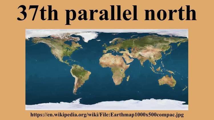 37th parallel north map