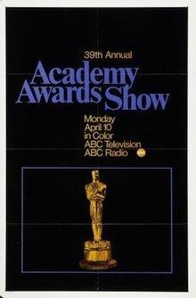 39th Academy Awards httpsuploadwikimediaorgwikipediaenthumb0