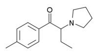 4'-Methyl-α-pyrrolidinobutiophenone httpsuploadwikimediaorgwikipediacommonsthu