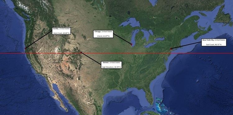 40th parallel north | Different climate types near the 40th Parallel | Album on Imgur