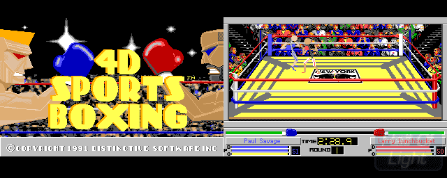 4D Sports Boxing 4D Sports Boxing Hall Of Light The database of Amiga games