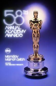 58th Academy Awards httpsuploadwikimediaorgwikipediaenthumbb