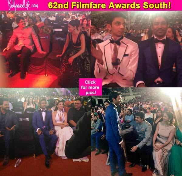 62nd Filmfare Awards South 62nd Filmfare Awards South Dhanush Nagarujna Shruti Haasan and