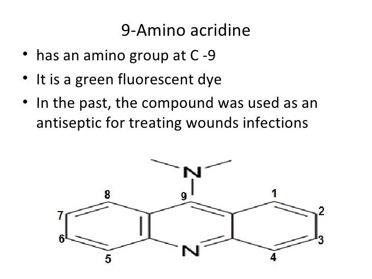 9-Aminoacridine 9 aminoacridine