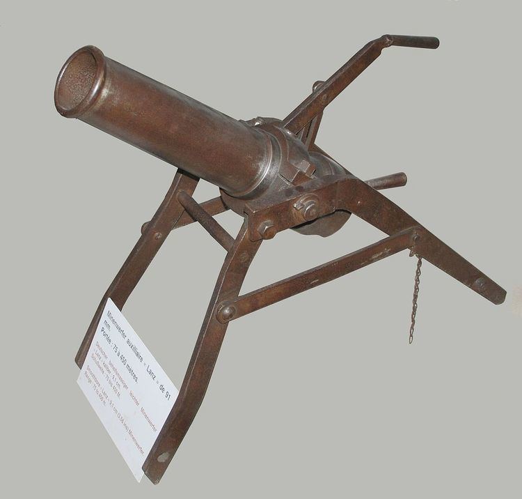 9.15 cm leichtes Minenwerfer System Lanz