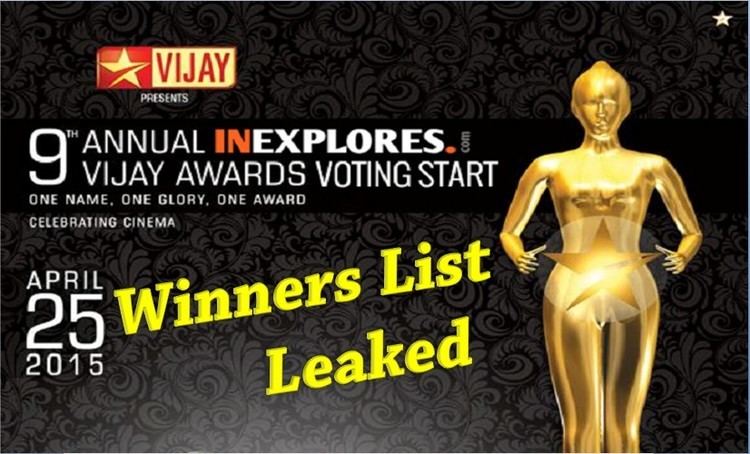 9th Vijay Awards allindiaroundupcomwpcontentuploads2015049th