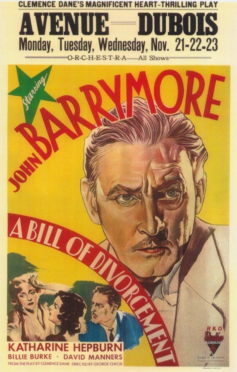 A Bill of Divorcement (1932 film) movie poster