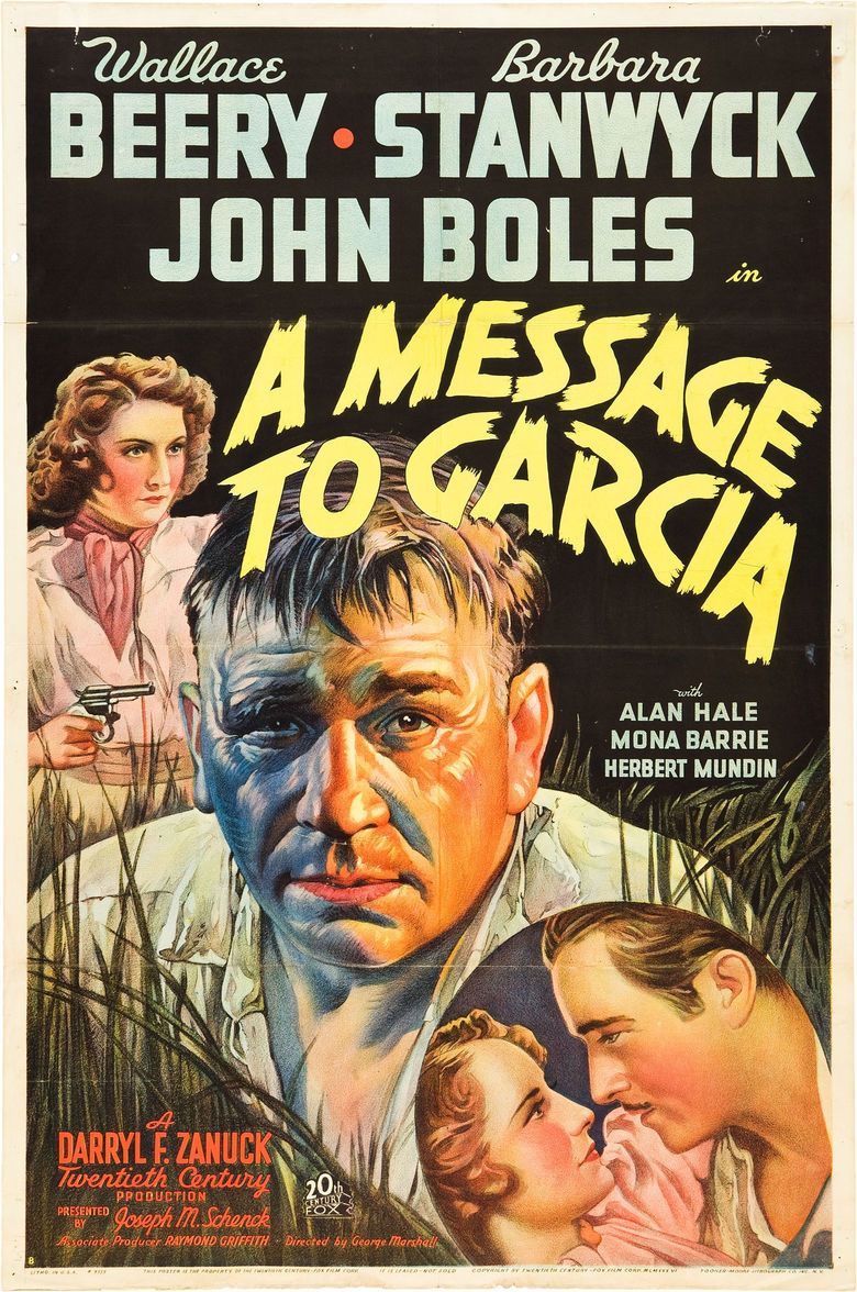 A Message to Garcia (1936 film) movie poster