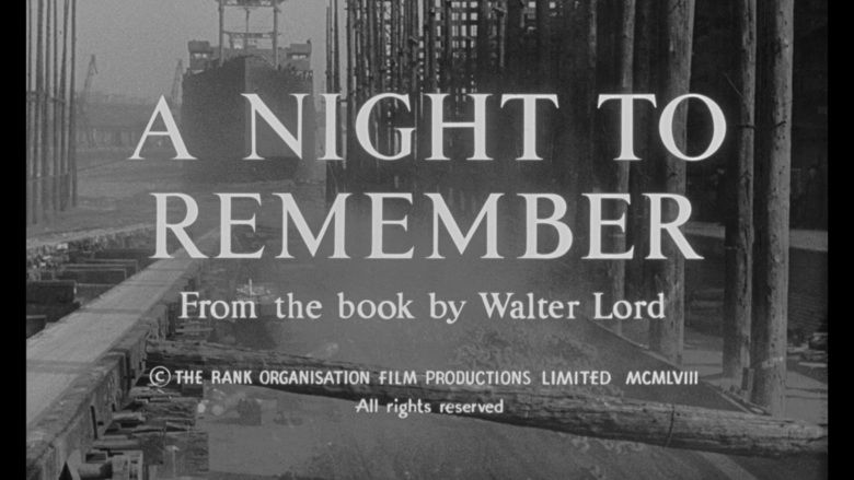 A Night to Remember (1958 film) movie scenes