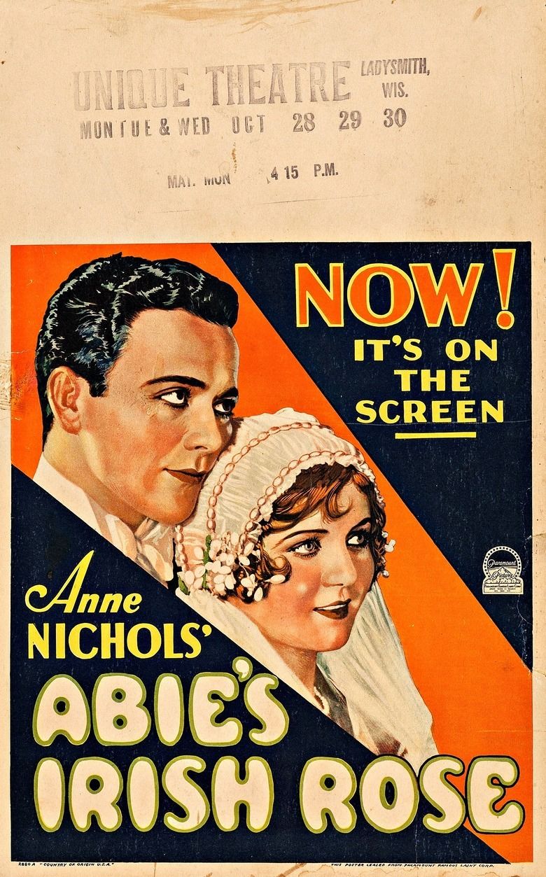 Abies Irish Rose (1928 film) movie poster