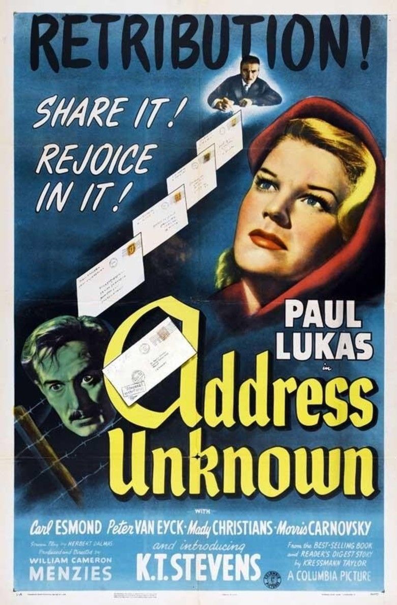 Address Unknown (1944 film) movie poster