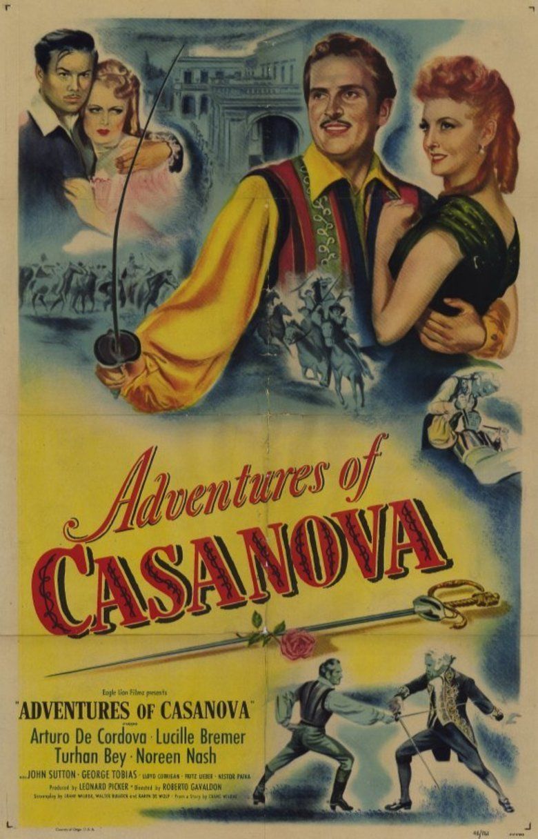 Adventures of Casanova movie poster
