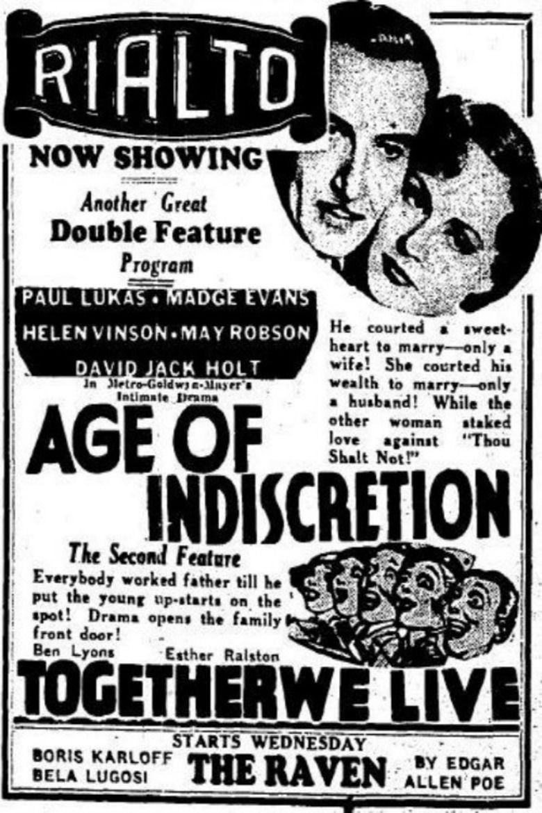 Age of Indiscretion movie poster