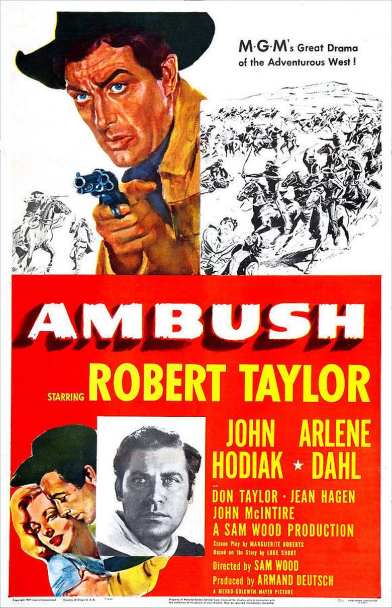 Ambush (1950 film) movie poster