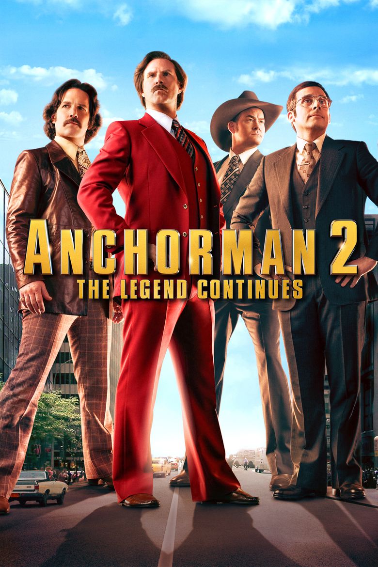 Anchorman 2: The Legend Continues movie poster