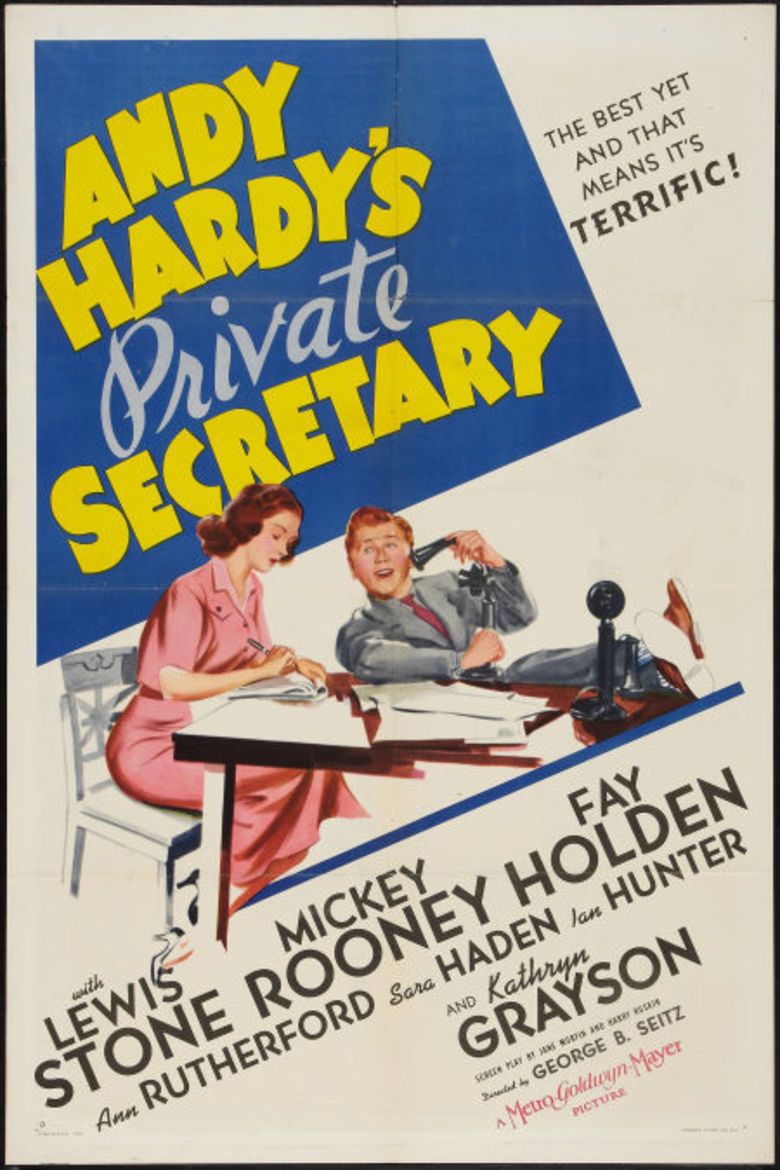 Andy Hardys Private Secretary movie poster