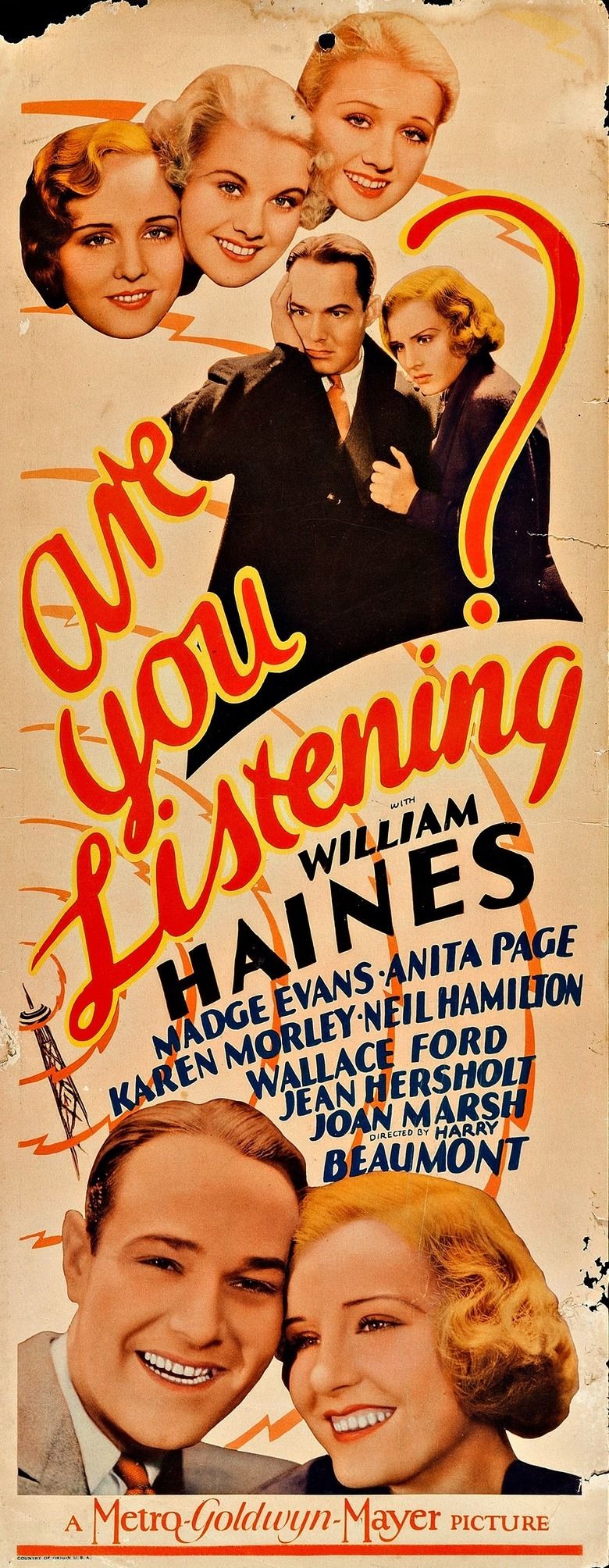 Are You Listening (film) movie poster