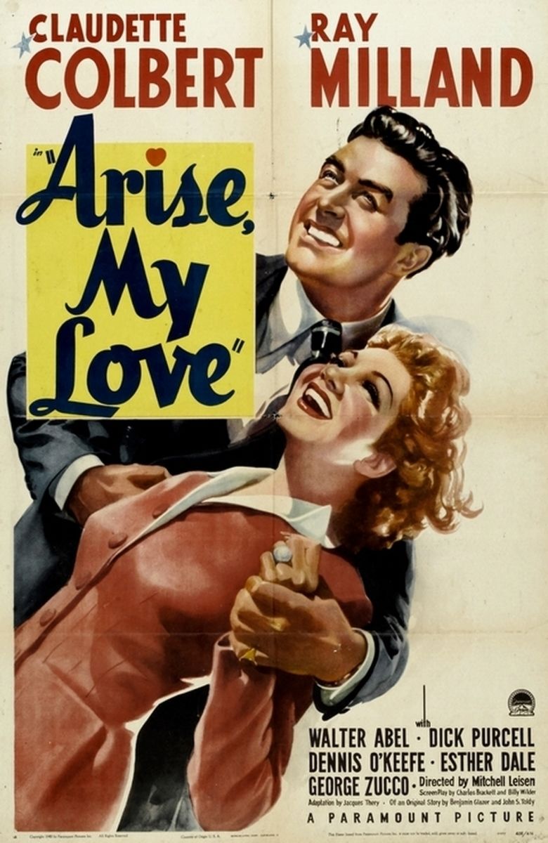 Arise, My Love movie poster