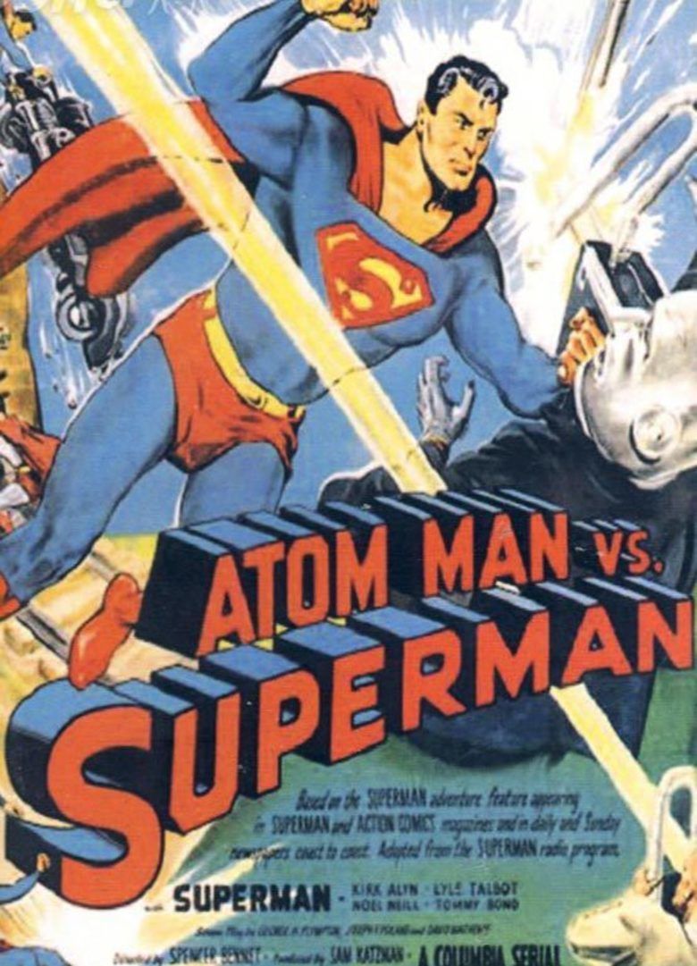 Atom Man vs Superman movie poster