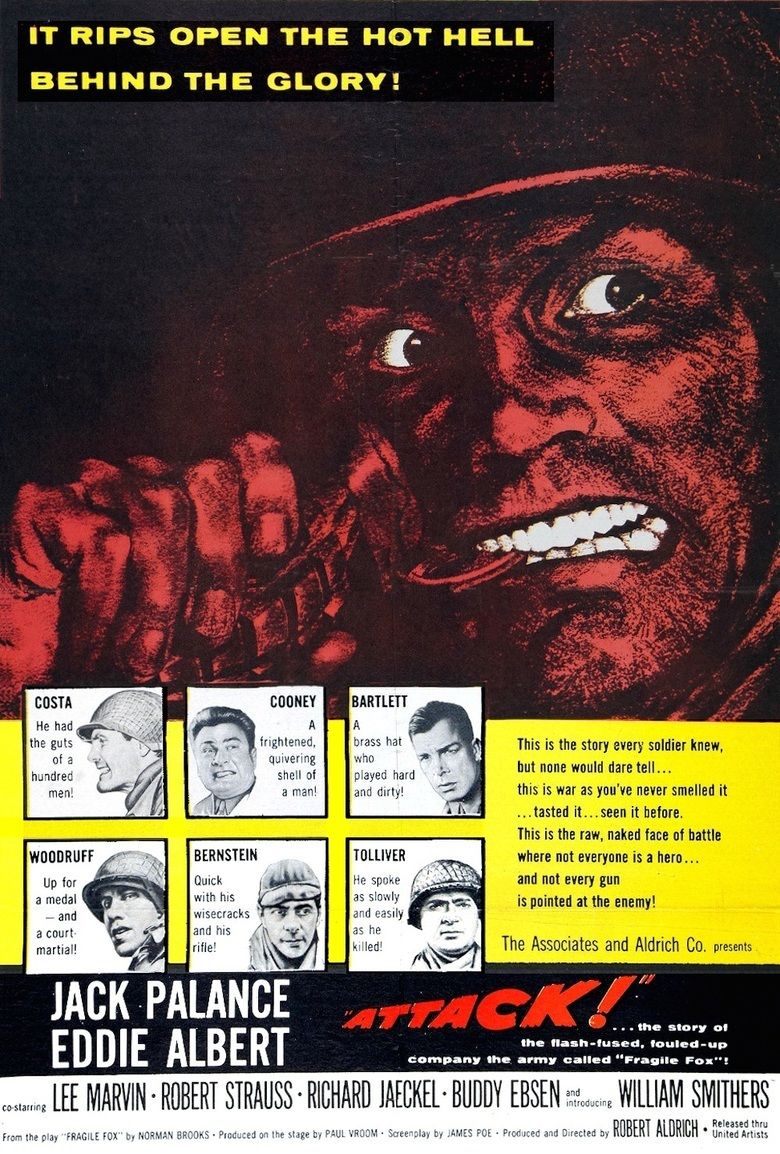 Attack (1956 film) movie poster
