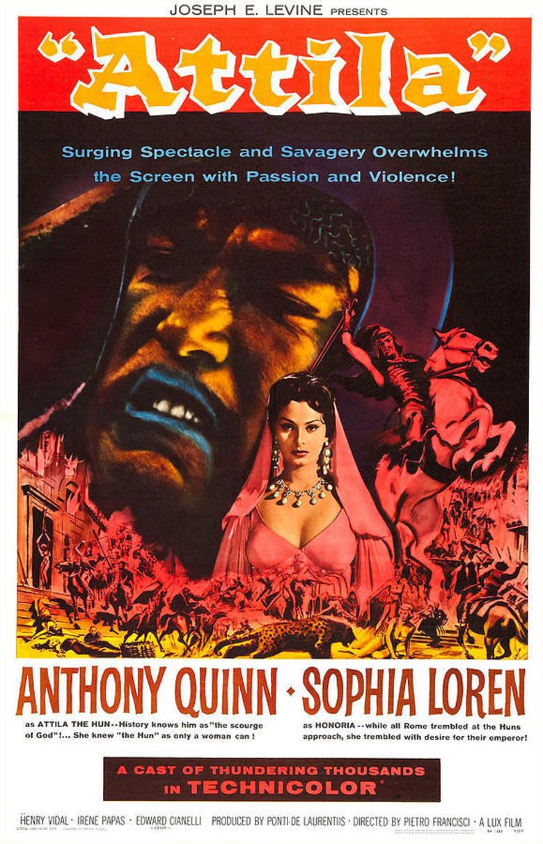 Attila (1954 film) movie poster