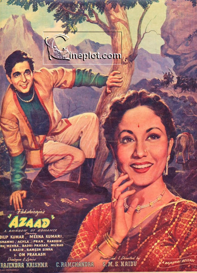 Azaad (1955 film) movie poster